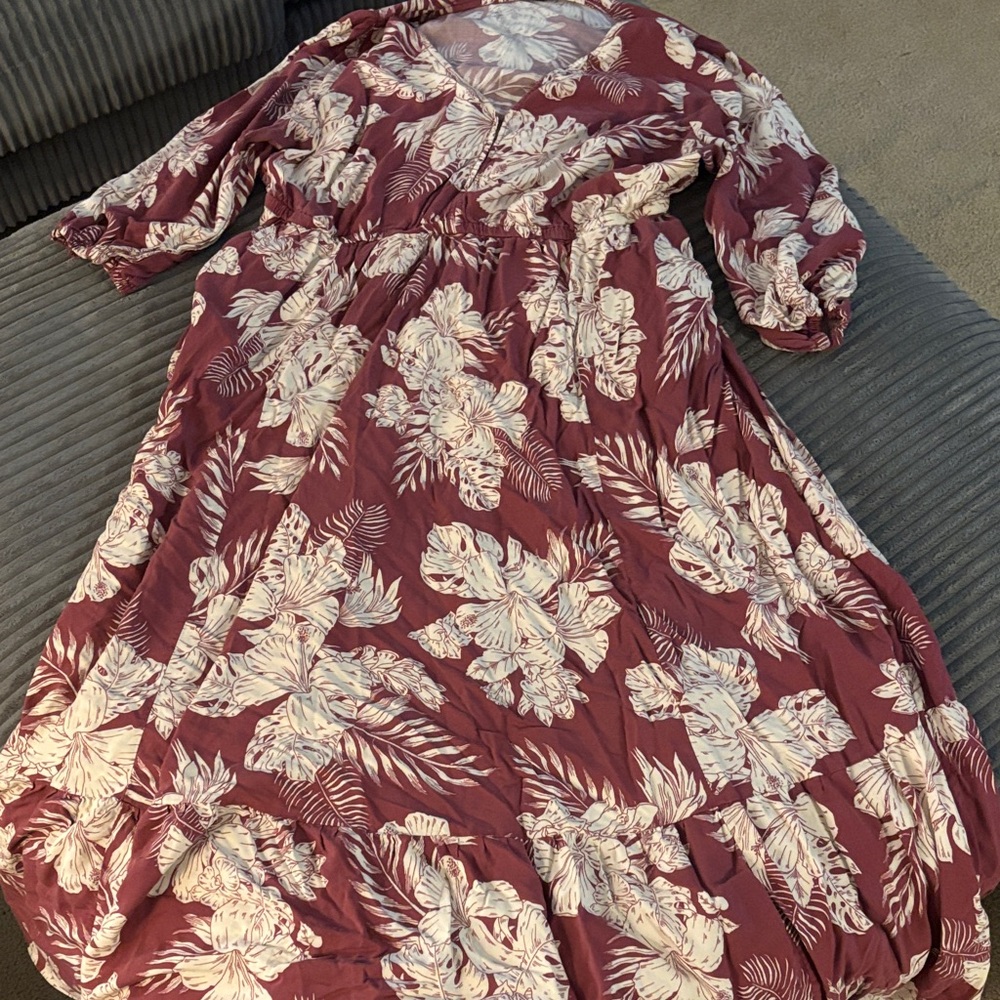 Torrid Full Length Dress w/ Sleeves